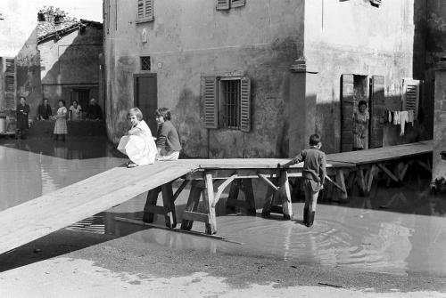 Alluvione Piazza Crema - Anni '60